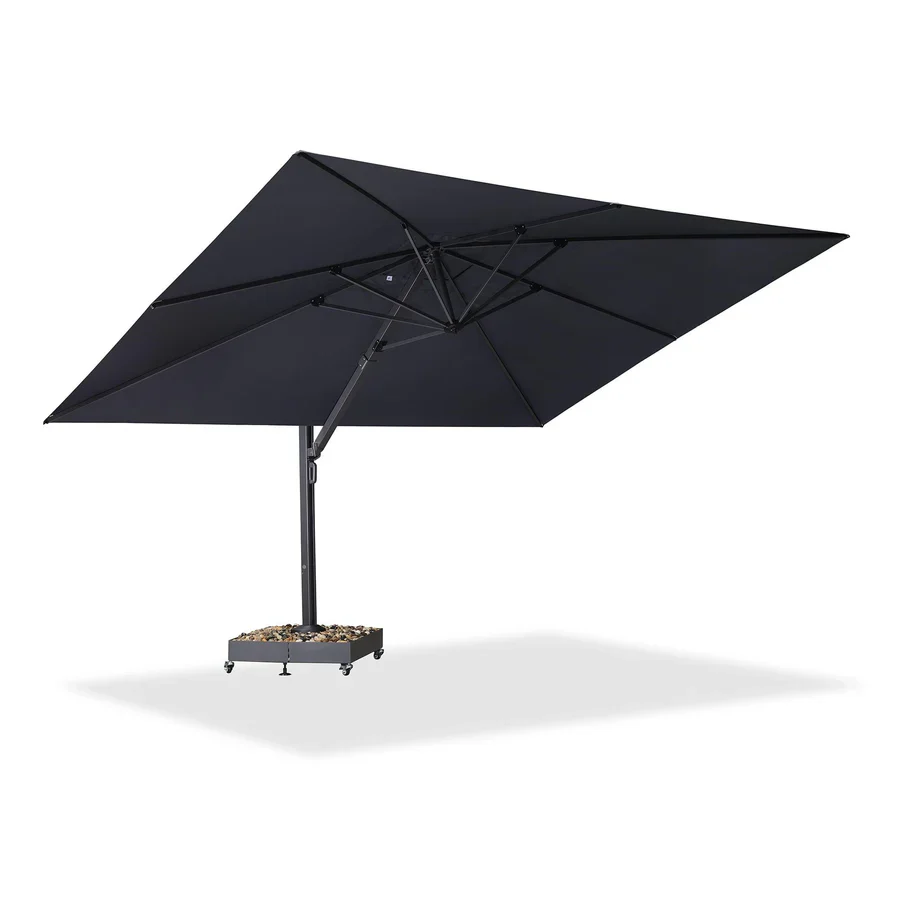 PURPLE LEAF 4 x 4 m / 2.7x 4.6 m Large Outdoor Aluminum Umbrella Offset Patio Umbrella - Image 27