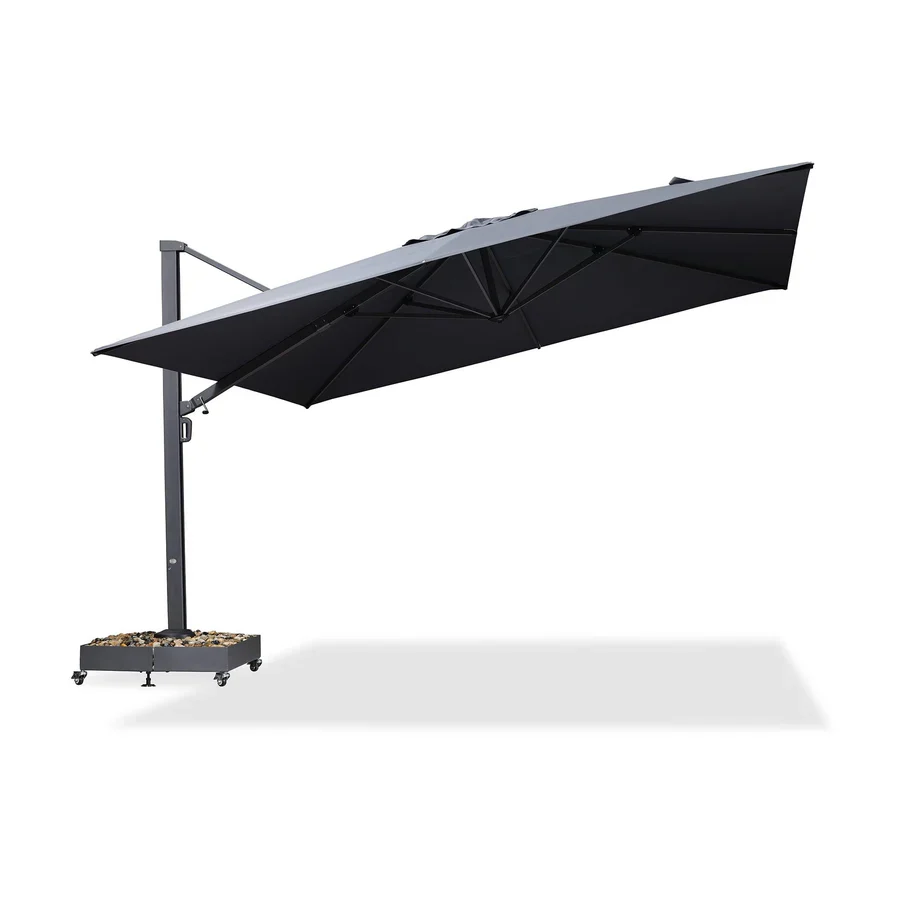 PURPLE LEAF 4 x 4 m / 2.7x 4.6 m Large Outdoor Aluminum Umbrella Offset Patio Umbrella - Image 28