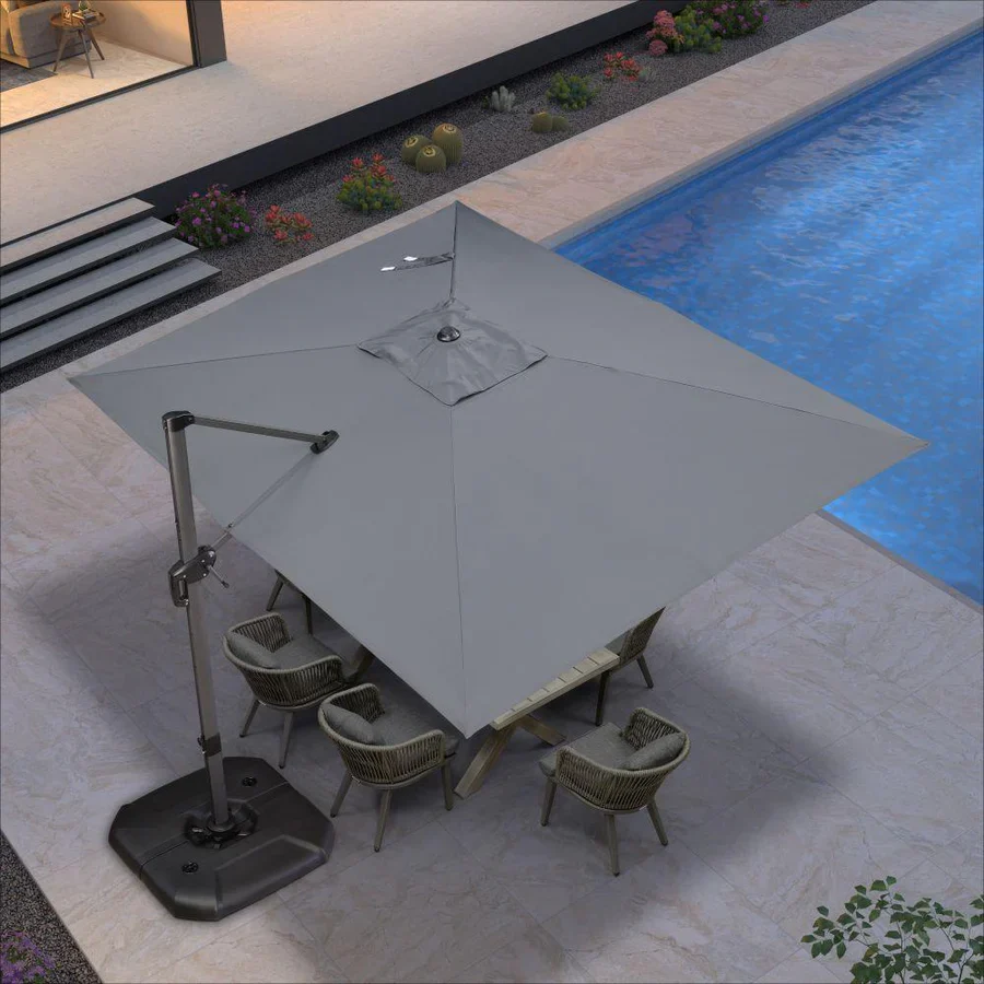 PURPLE LEAF Patio Outdoor Large Parasol Square and Rectangular Cantilever Yard Sun Parasol - Image 229