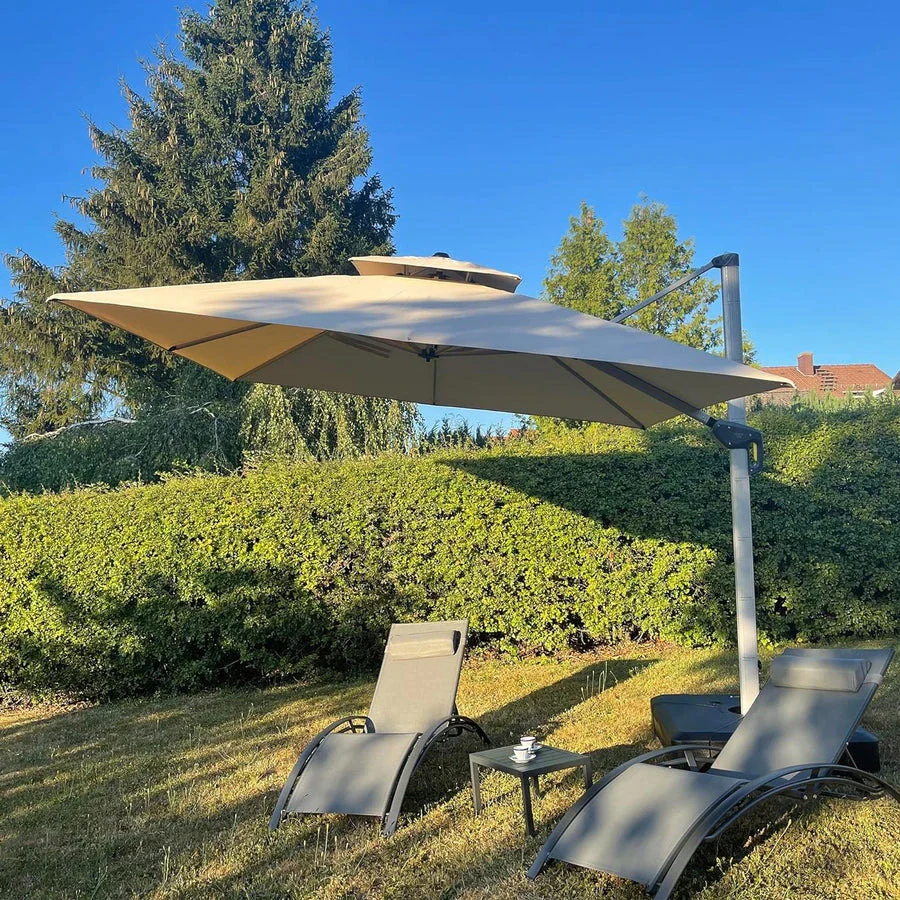 PURPLE LEAF Large Rectangular Porch Parasol Outside Cantilever Patio Yard Parasol - Image 35