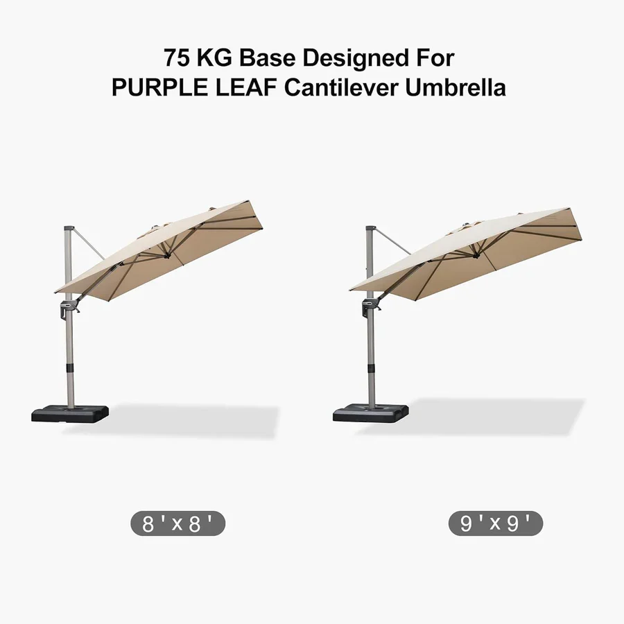 PURPLE LEAF Cantilever Umbrella Weighted Base ZYUK01HLRBASE-75 - Image 2