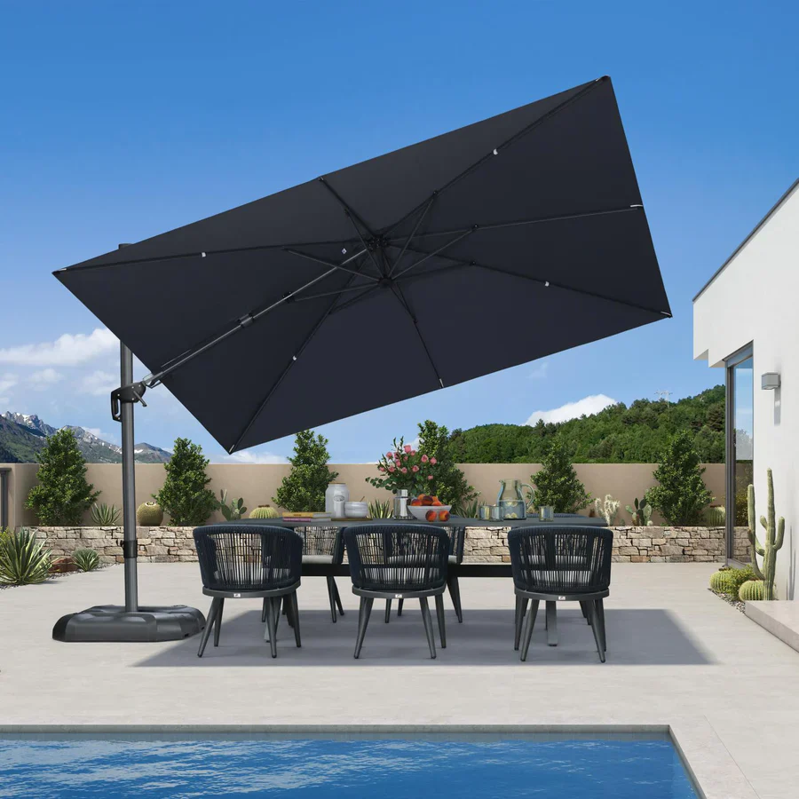 PURPLE LEAF Rectangle Swivel Offset Cantilever  Parasol - Image 41
