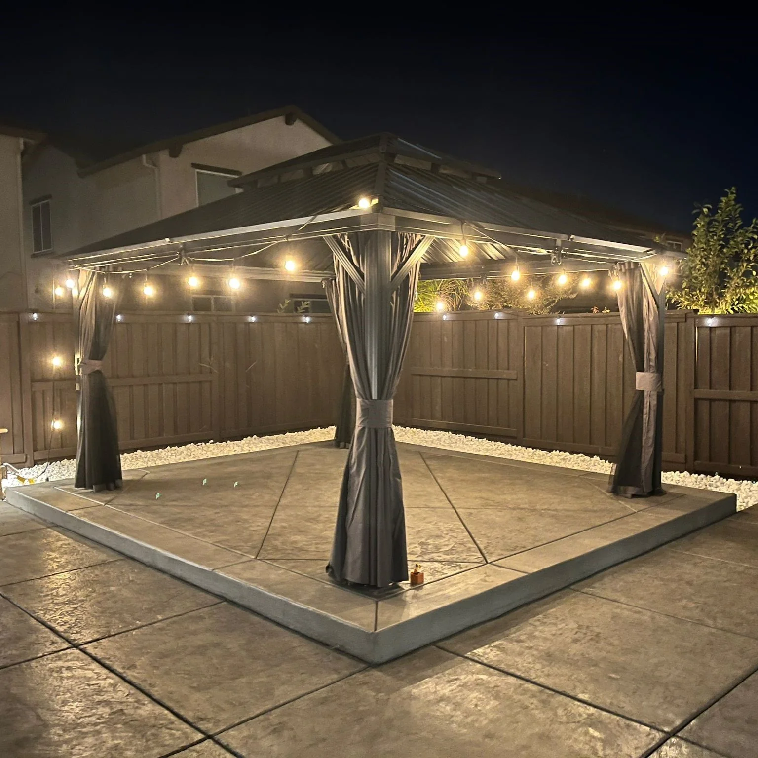 PURPLE LEAF Grey Hardtop Gazebo with Heavy Duty Galvanized Steel Double Roof with Netting and Curtains - Image 33