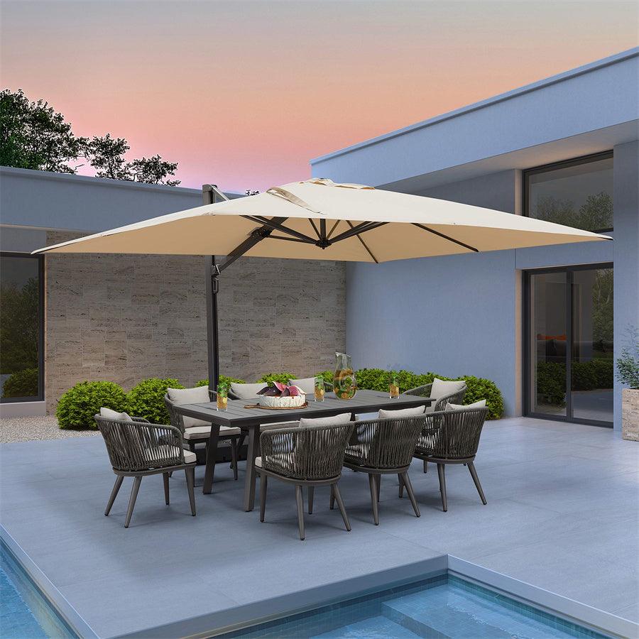 PURPLE LEAF Outdoor Aluminum Umbrella Offset Patio Umbrella - Image 33