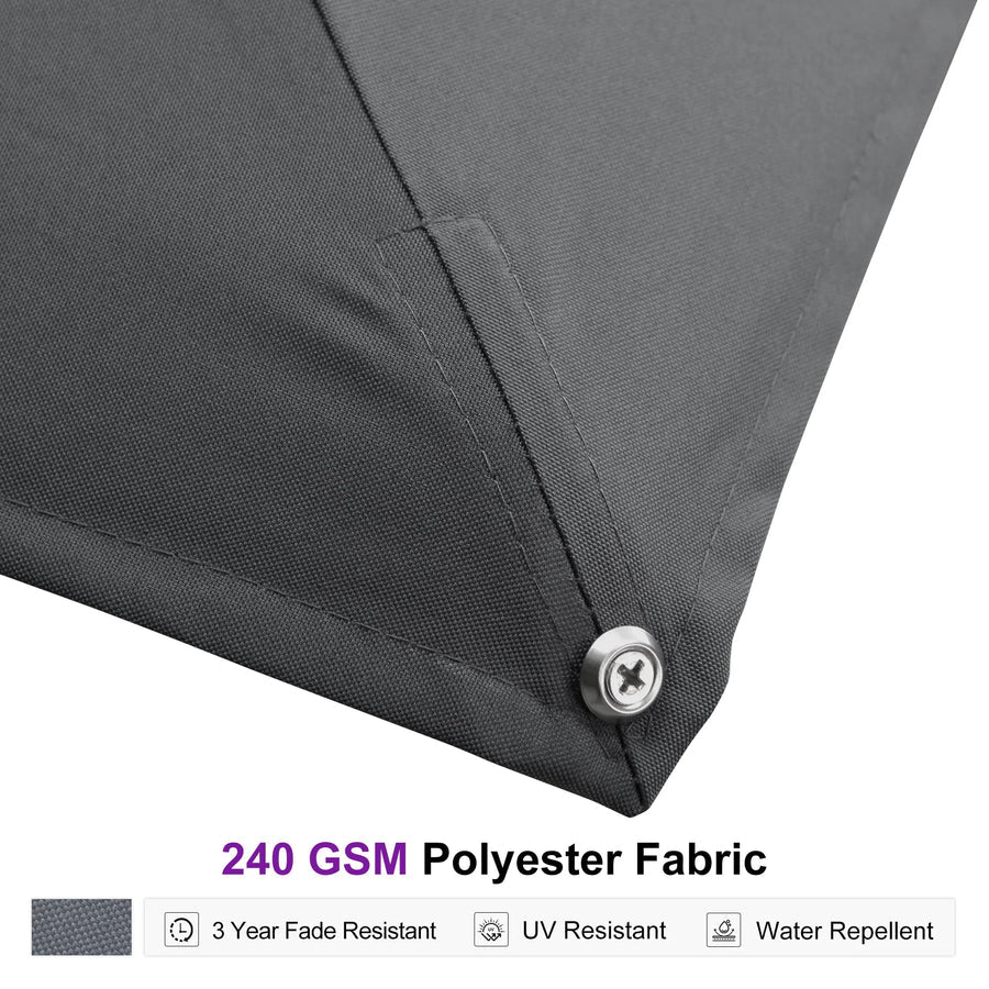 PURPLE LEAF Outdoor Aluminum Umbrella Offset Patio Umbrella - Image 37