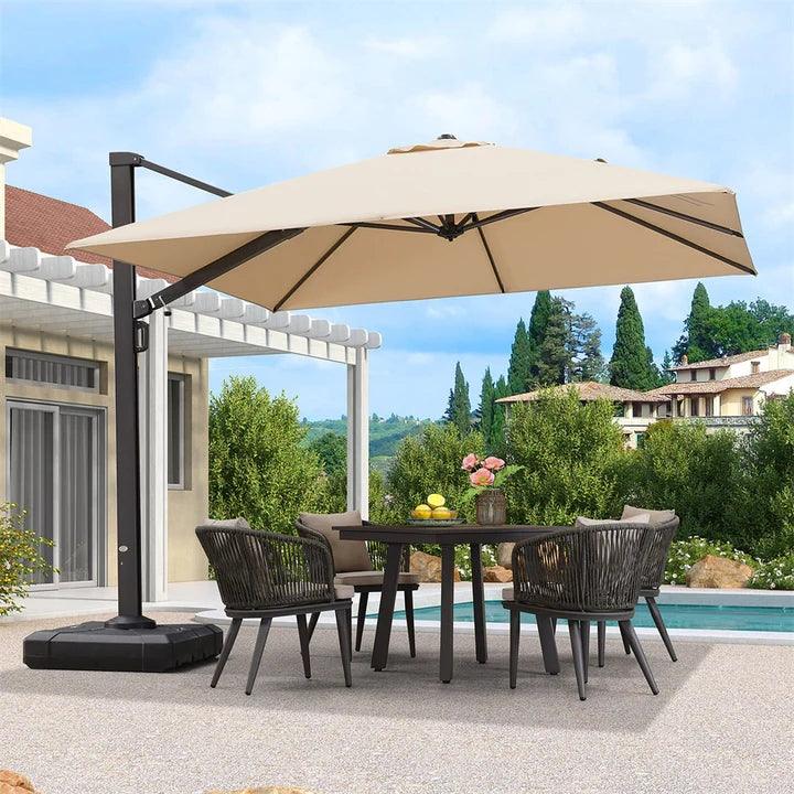 PURPLE LEAF Outdoor Aluminum Umbrella Offset Patio Umbrella - Image 41