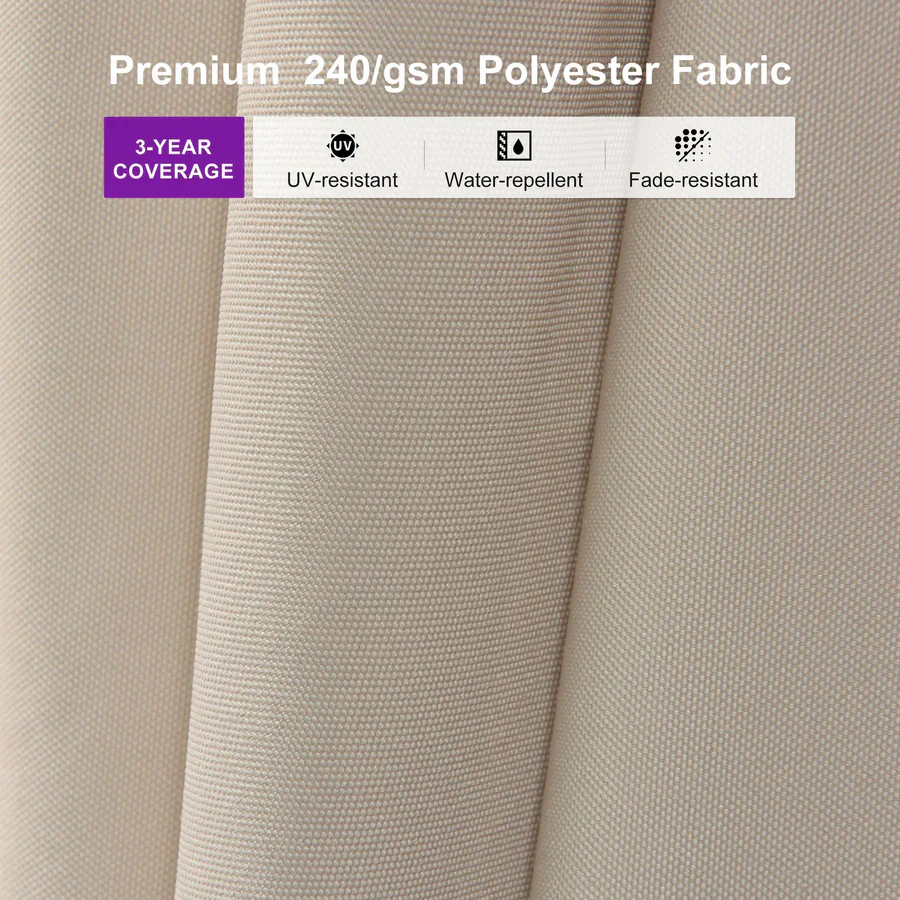 PURPLE LEAF Stepless Tilt Cantilever Umbrella Affordable Outdoor Patio Umbrella - Image 7
