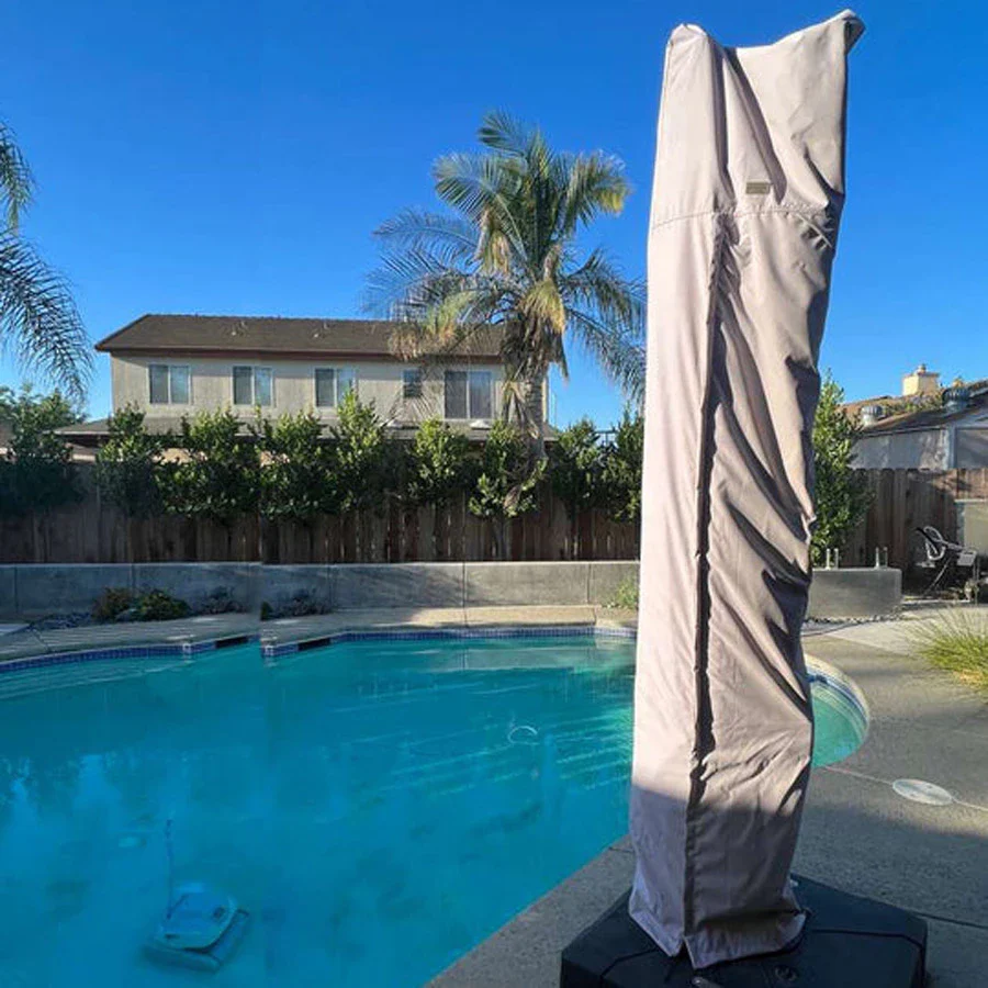 PURPLE LEAF Cantilever Umbrella Cover with Zipper - Image 3